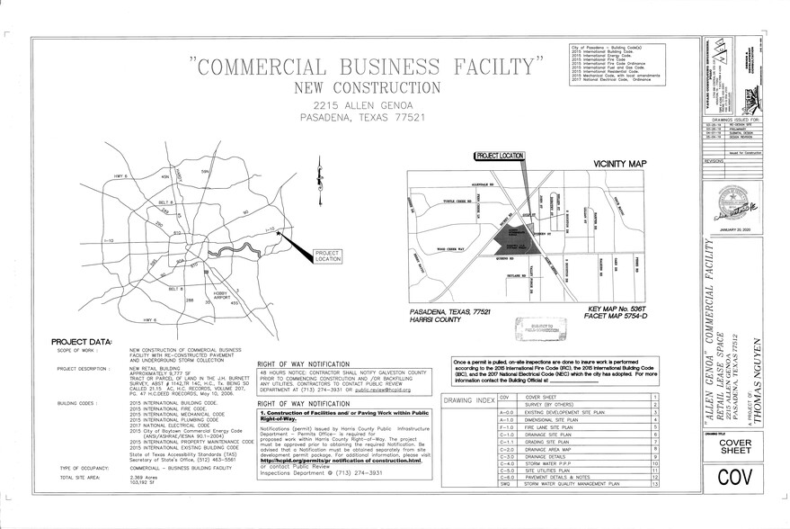 2215 Allen Genoa Rd, Pasadena, TX à louer - Plan de site – Image 2 sur 19