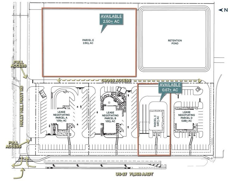US Hwy 27 & Holly Hill Fruit Rd, Davenport, FL à louer - Plan de site – Image 2 sur 2