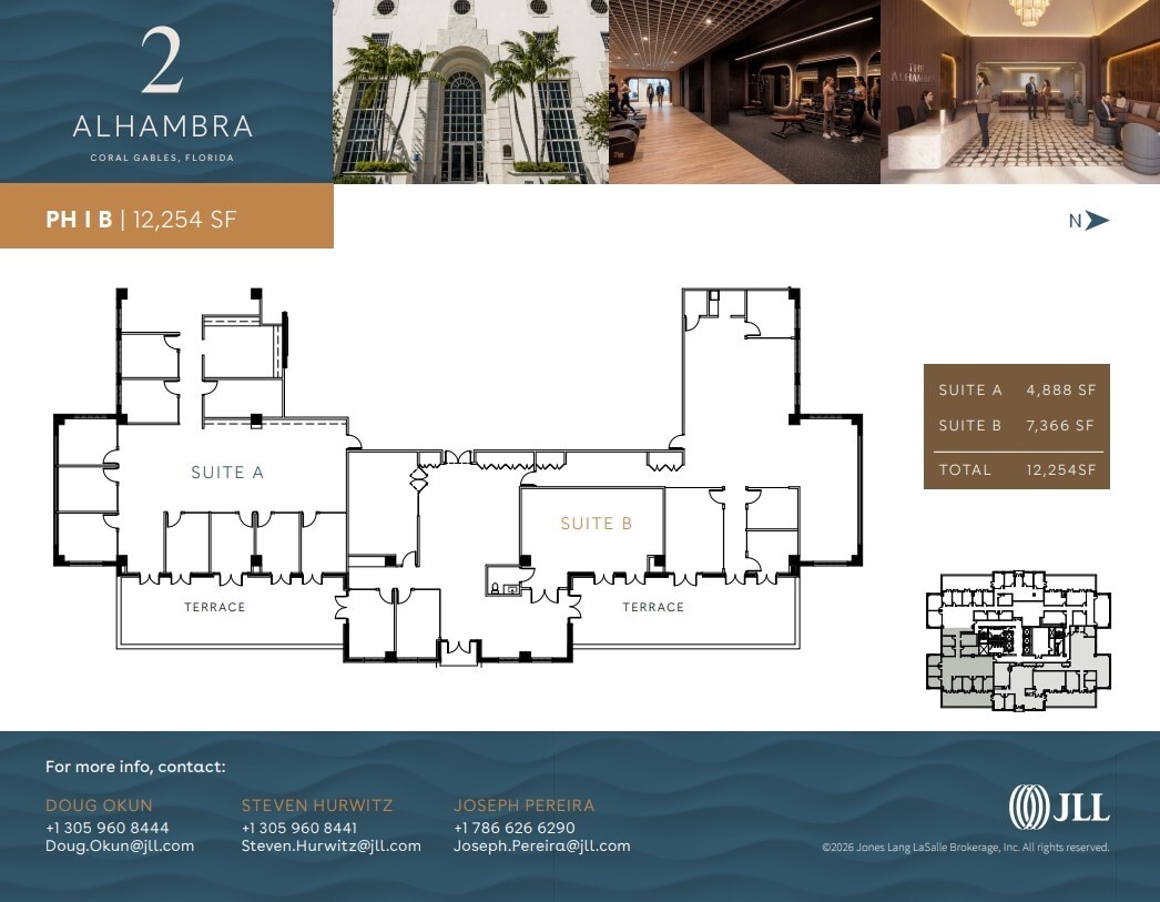 2 Alhambra Plz, Coral Gables, FL à louer Plan d’étage– Image 1 sur 1
