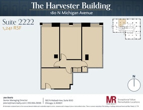 180 N Michigan Ave, Chicago, IL à louer Plan d’étage– Image 1 sur 7
