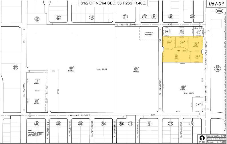 575 N China Lake Blvd, Ridgecrest, CA à vendre - Plan cadastral – Image 2 sur 2