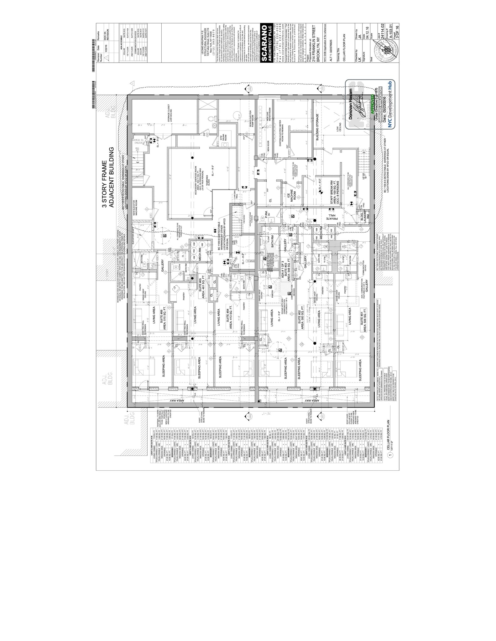 214 Franklin St, Brooklyn, NY à louer Plan de site– Image 1 sur 3
