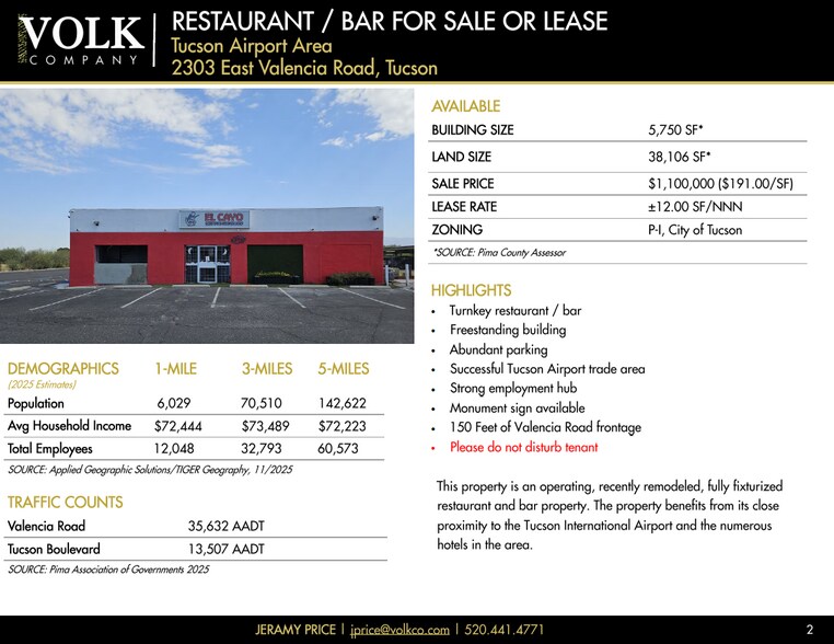 2303 E Valencia Rd, Tucson, AZ à vendre - Autre – Image 2 sur 8