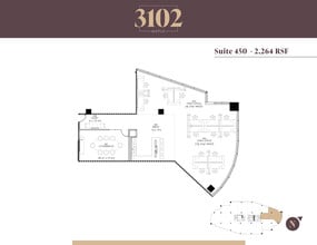 3102 Maple Ave, Dallas, TX à louer Plan d’étage– Image 1 sur 2
