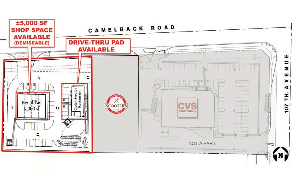 SWC Camelback Rd & N 107th Ave, Phoenix, AZ à louer - Plan de site – Image 2 sur 2