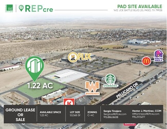 Plus de détails pour 1412 Joe Battle blvd, El Paso, TX - Terrain à louer