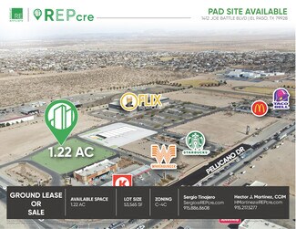 Plus de détails pour 1412 Joe Battle blvd, El Paso, TX - Terrain à louer