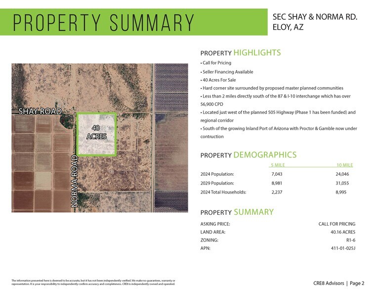 XX Shay Rd, Eloy, AZ à vendre - Photo de l’immeuble – Image 2 sur 3