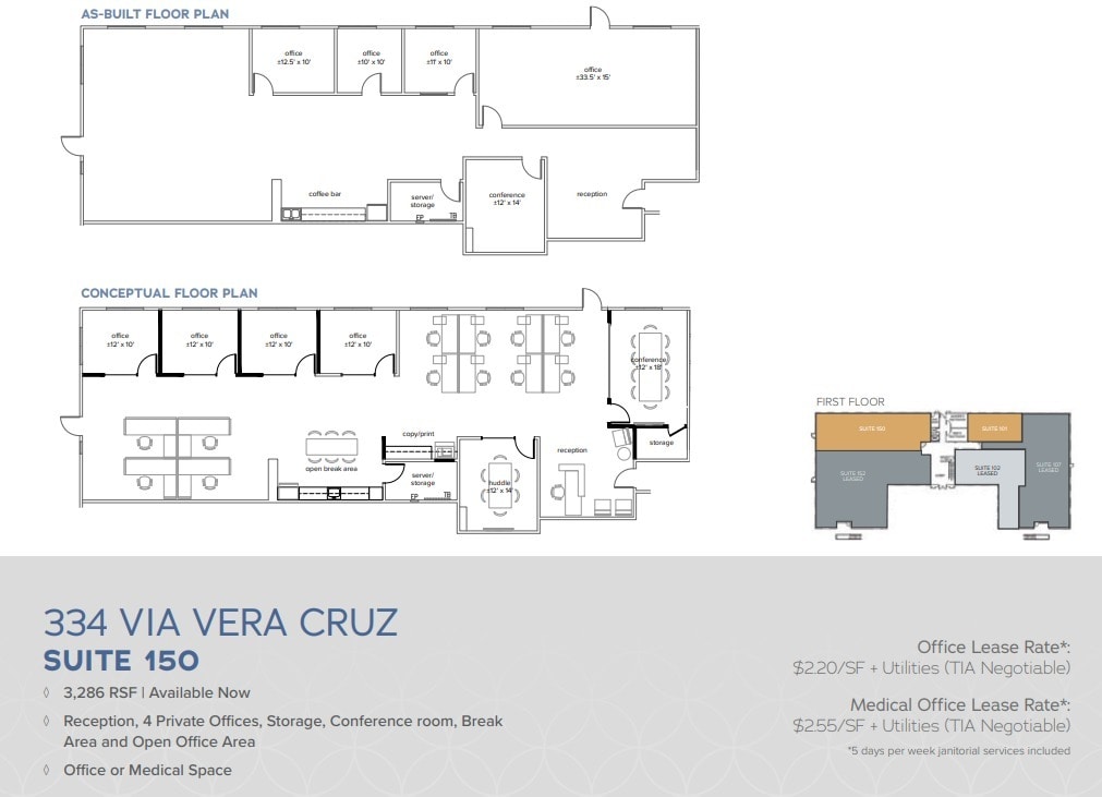 334 Via Vera Cruz, San Marcos, CA à louer Plan d’étage– Image 1 sur 1