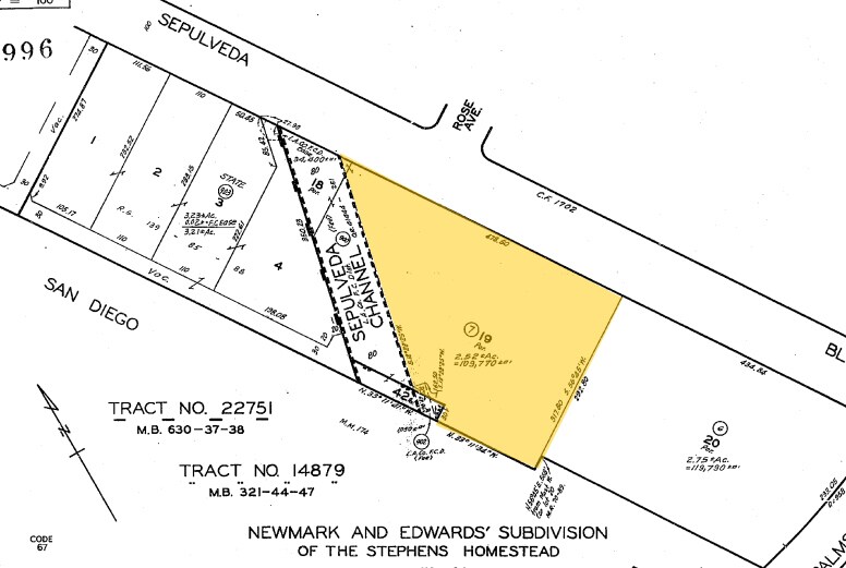 3415 S sepulveda Blvd, Los Angeles, CA à louer - Plan cadastral – Image 2 sur 9