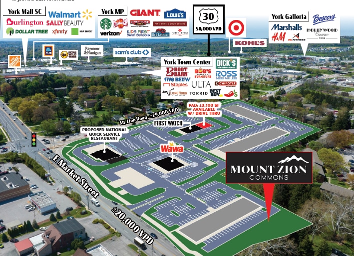 E Market St & Mt Zion Rd, York, PA à louer Photo intérieure– Image 1 sur 1