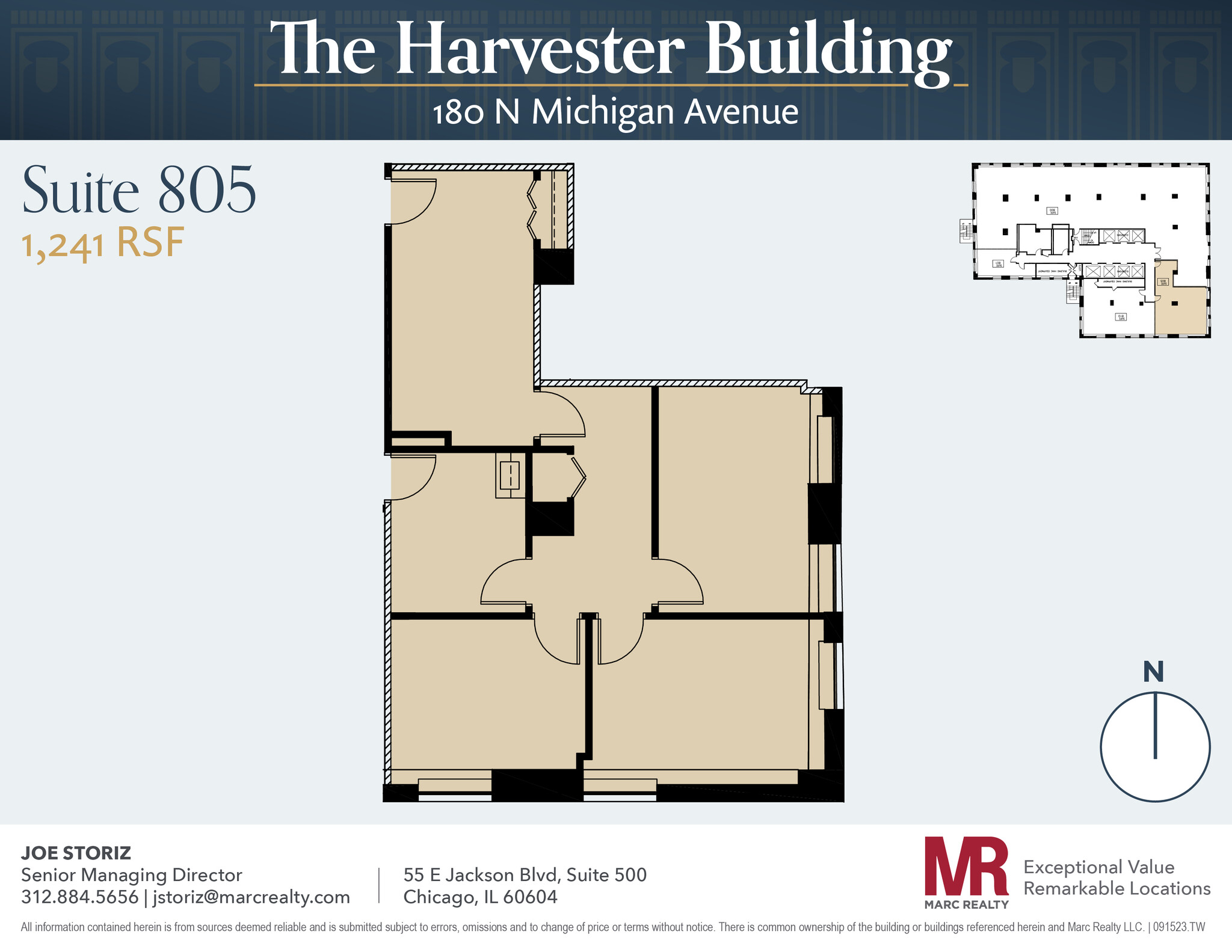 180 N Michigan Ave, Chicago, IL à louer Plan d’étage– Image 1 sur 7