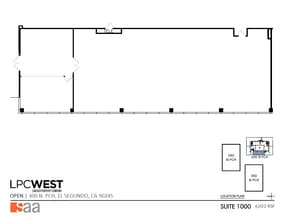 300 N Pacific Coast Hwy, El Segundo, CA à louer Plan d’étage– Image 1 sur 1