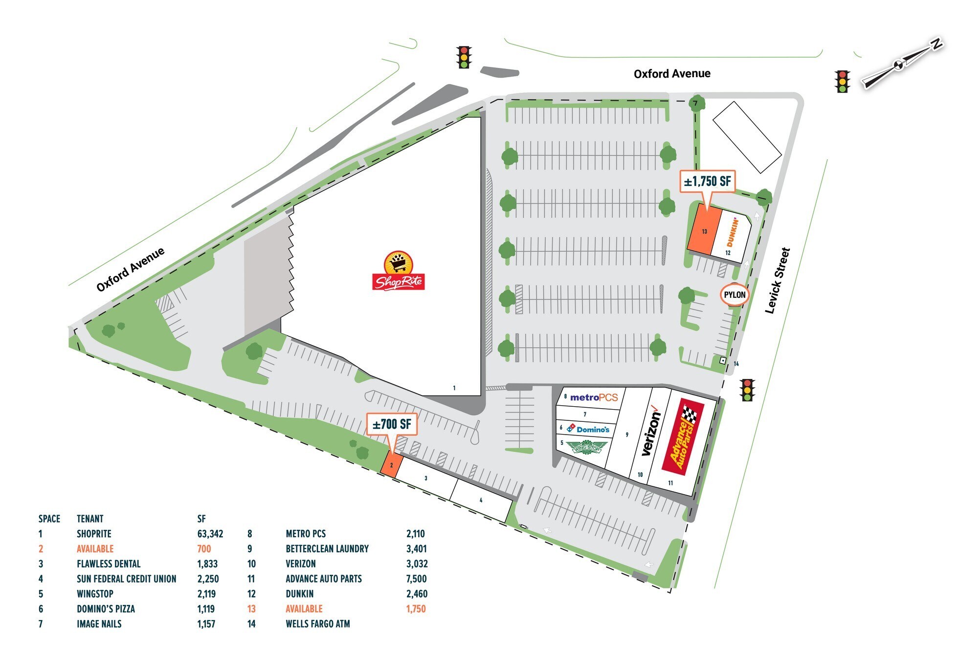6301-6395 Oxford Ave, Philadelphia, PA à louer Plan de site– Image 1 sur 1