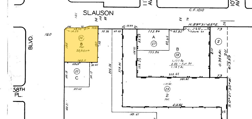 5804 Crenshaw Blvd, Los Angeles, CA à vendre - Plan cadastral – Image 3 sur 3