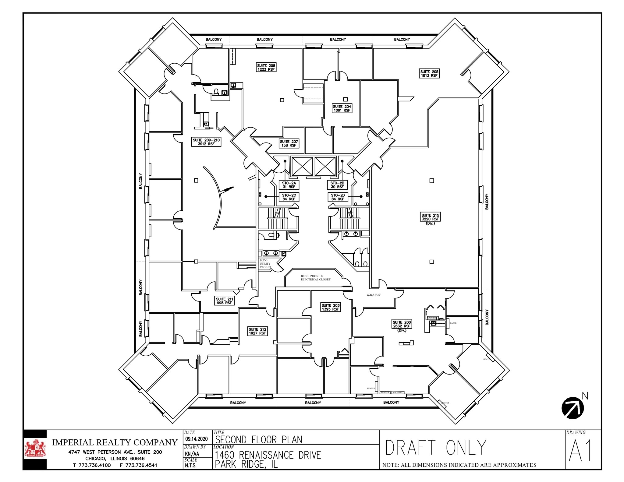 1460 Renaissance Dr, Park Ridge, IL à louer Plan de site– Image 1 sur 1