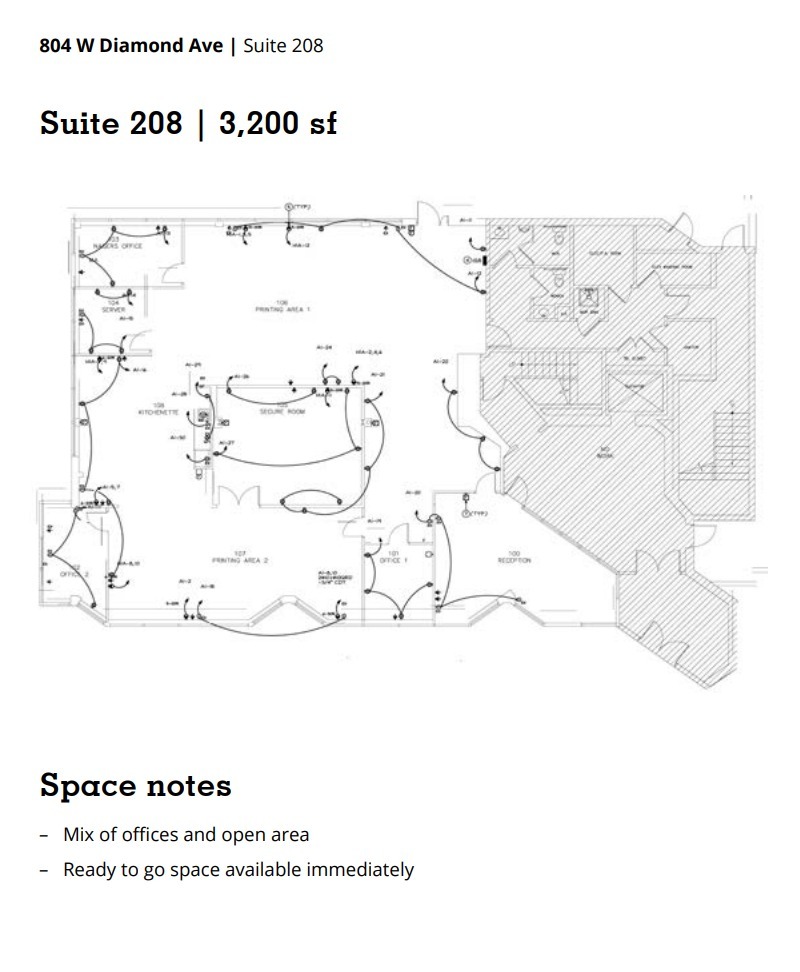 804 W Diamond Ave, Gaithersburg, MD à louer Plan d’étage– Image 1 sur 1