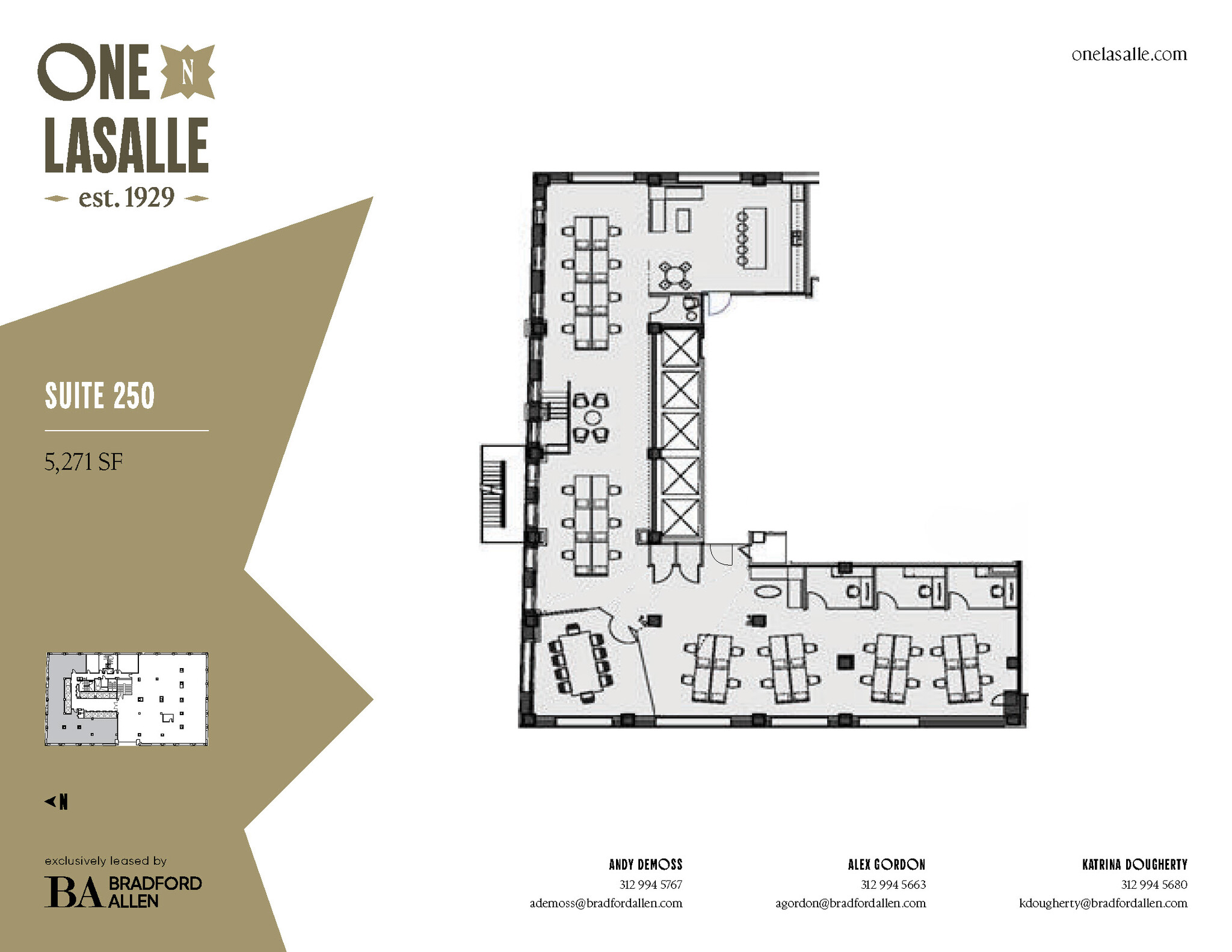 1 N La Salle St, Chicago, IL à louer Plan d’étage– Image 1 sur 3
