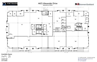 4300 Alexander Dr, Alpharetta, GA à louer Plan d’étage– Image 1 sur 1