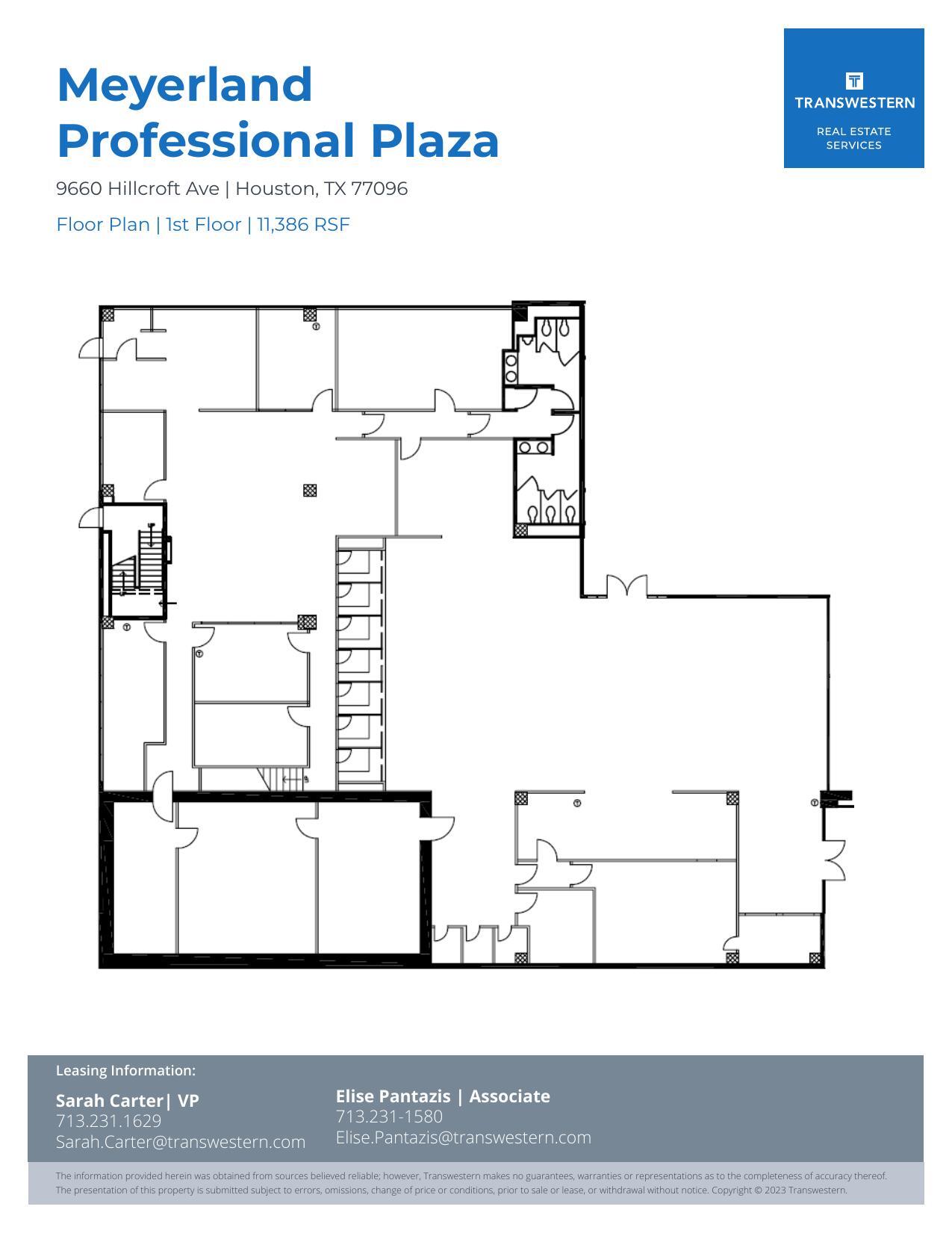 9660 Hillcroft St, Houston, TX à louer Plan d’étage– Image 1 sur 1