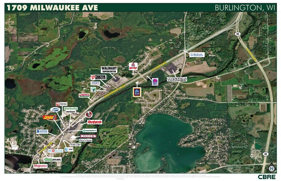 1901 S Milwaukee Ave, Burlington, WI à louer - Aérien – Image 3 sur 13