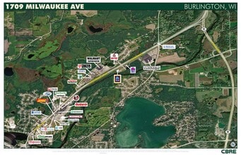 1901 S Milwaukee Ave, Burlington, WI - VUE AÉRIENNE  vue de carte - Image1