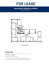 1030 W Georgia St, Vancouver, BC à louer Plan d’étage– Image 1 sur 1