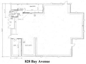828 Bay Ave, Capitola, CA à louer Plan d’étage– Image 1 sur 2