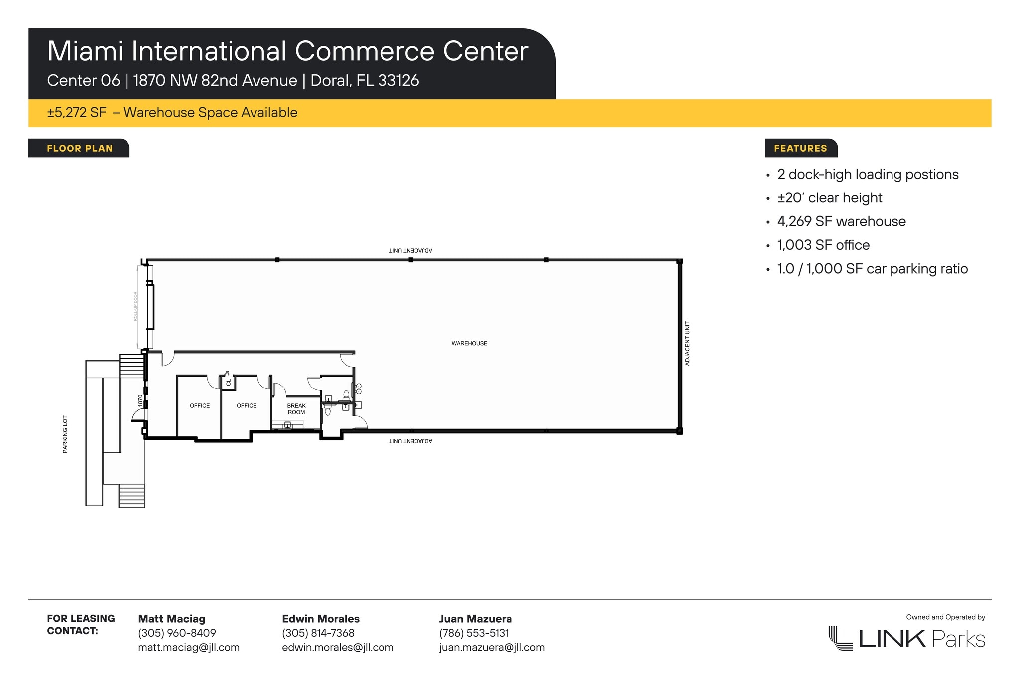 1800-1890 NW 82nd Ave, Doral, FL à louer Plan de site– Image 1 sur 1