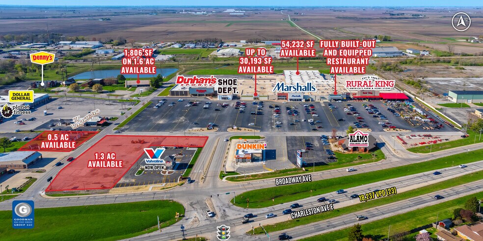 700 Broadway Ave E, Mattoon, IL à louer - Aérien – Image 2 sur 6