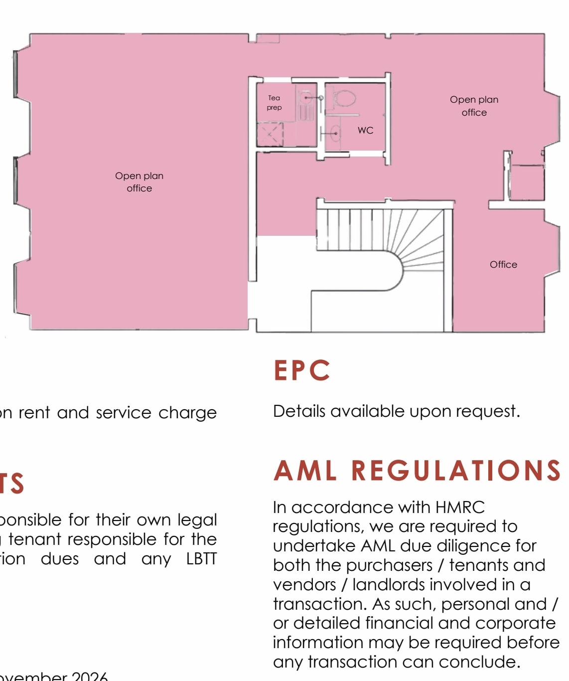 56 George St, Edinburgh à louer Plan d’étage– Image 1 sur 5