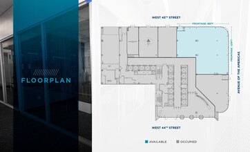 1155 Avenue of the Americas, New York, NY à louer Plan d’étage– Image 1 sur 2