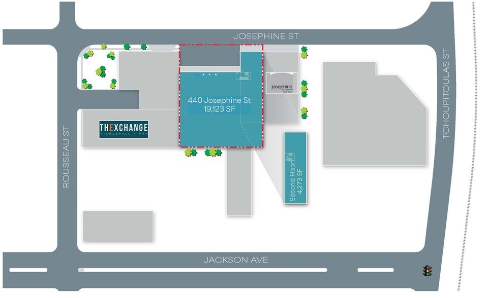 440 Josephine St, New Orleans, LA à louer - Plan de site – Image 2 sur 13