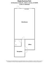 127 Business Center Dr, Corona, CA à louer Plan d’étage– Image 1 sur 1