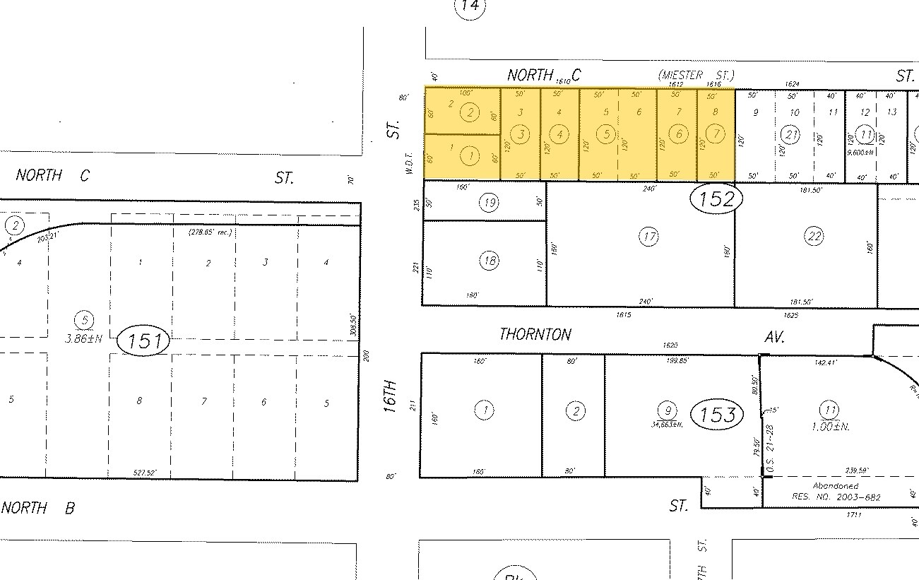 301 N 16th St, Sacramento, CA à vendre Plan cadastral– Image 1 sur 2