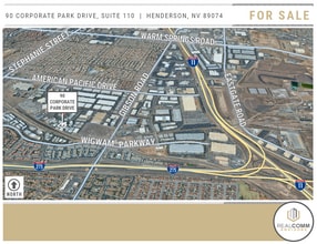 90 Corporate Park Dr, Henderson, NV - Vue aérienne  vue de carte - Image1