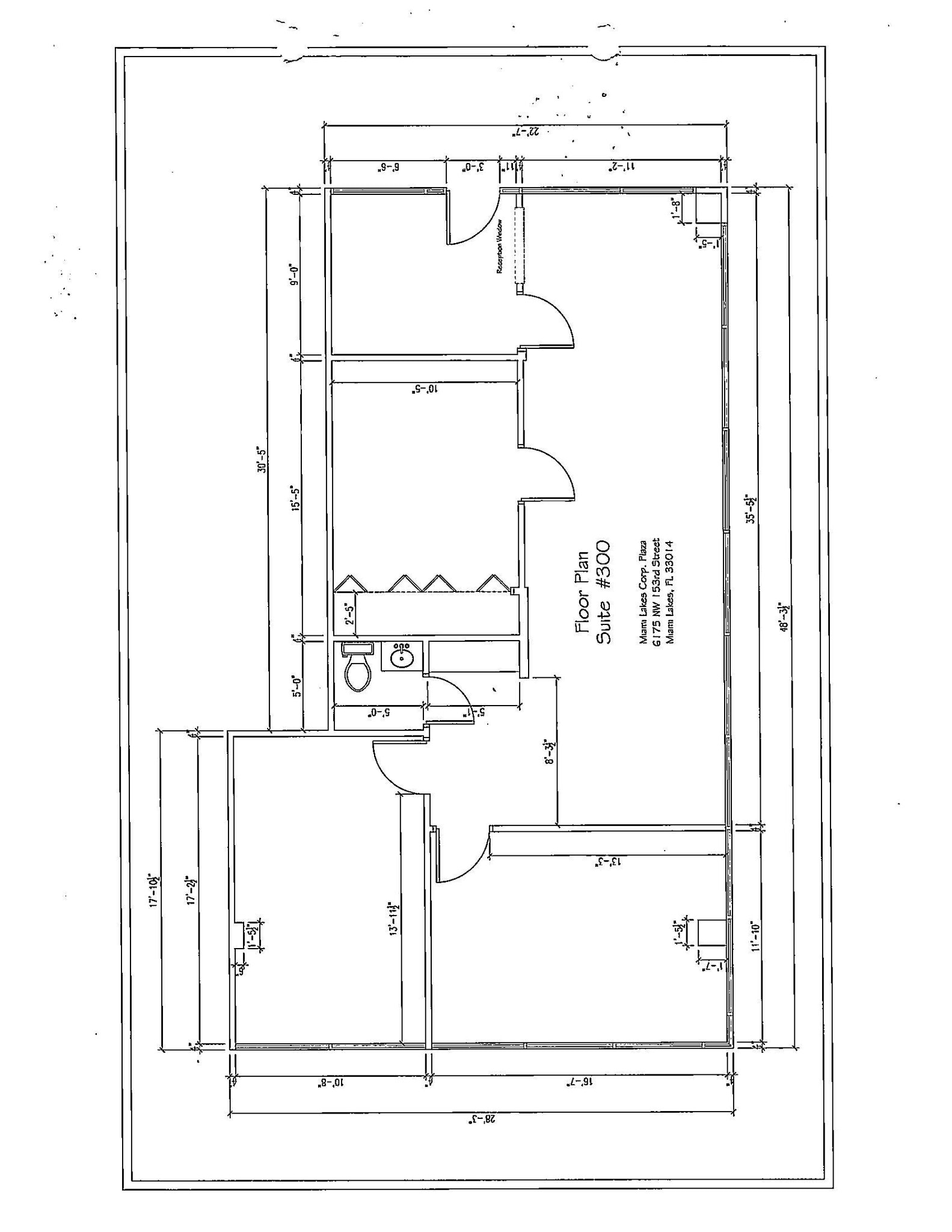 6175 NW 153rd St, Miami Lakes, FL à louer Plan d’étage– Image 1 sur 1
