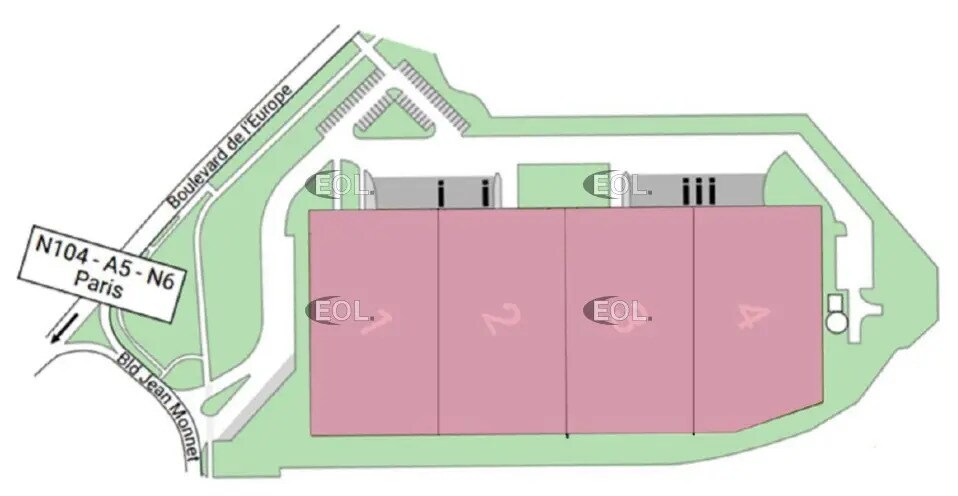 Industriel/Logistique dans Combs-la-Ville à louer - Plan de site – Image 2 sur 6