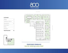 800 Third Ave, New York, NY à louer Plan d’étage– Image 1 sur 5