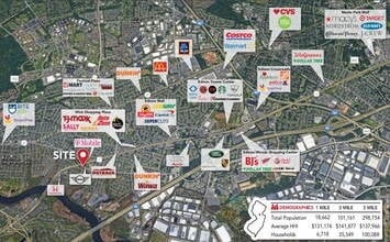 280 US 1, Edison, NJ - VUE AÉRIENNE  vue de carte