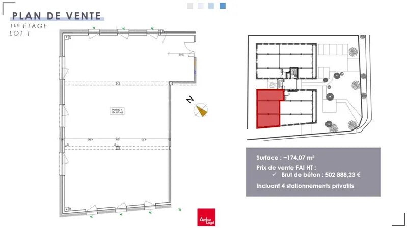 Bureau dans Saint-Contest à vendre - Photo de l’immeuble – Image 2 sur 5