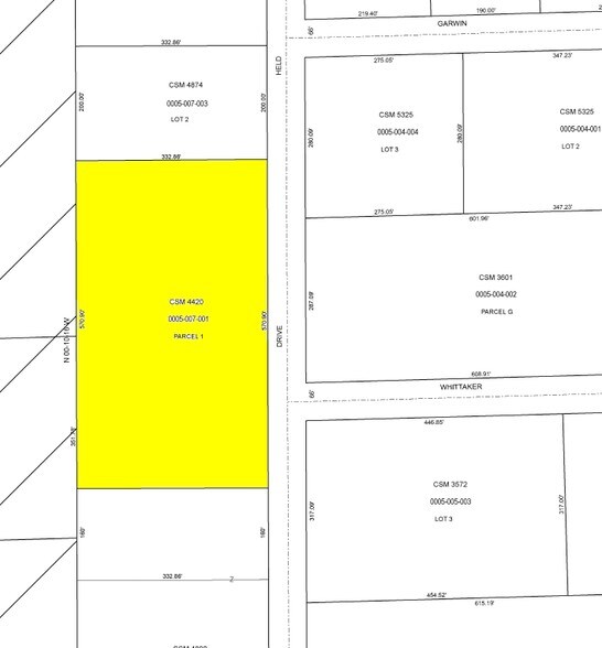 W147N9415 Held Dr, Menomonee Falls, WI à louer - Plan cadastral – Image 2 sur 4