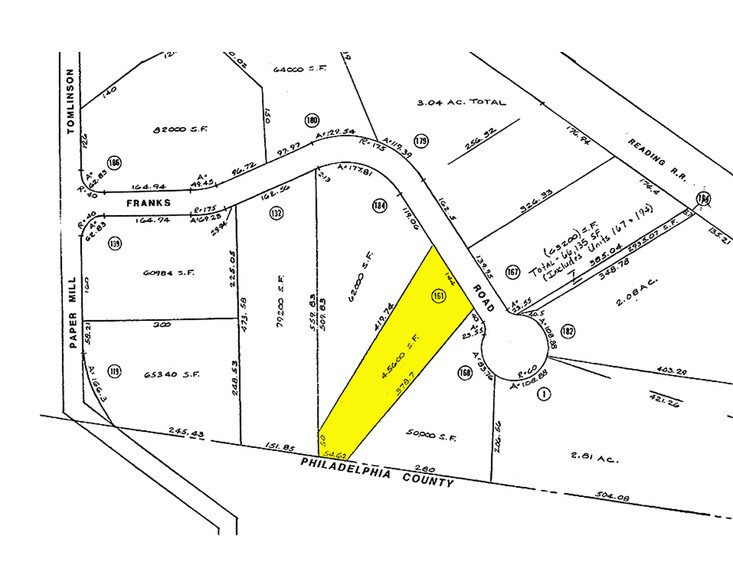 2997 Franks Rd, Huntingdon Valley, PA à louer - Plan cadastral – Image 2 sur 9