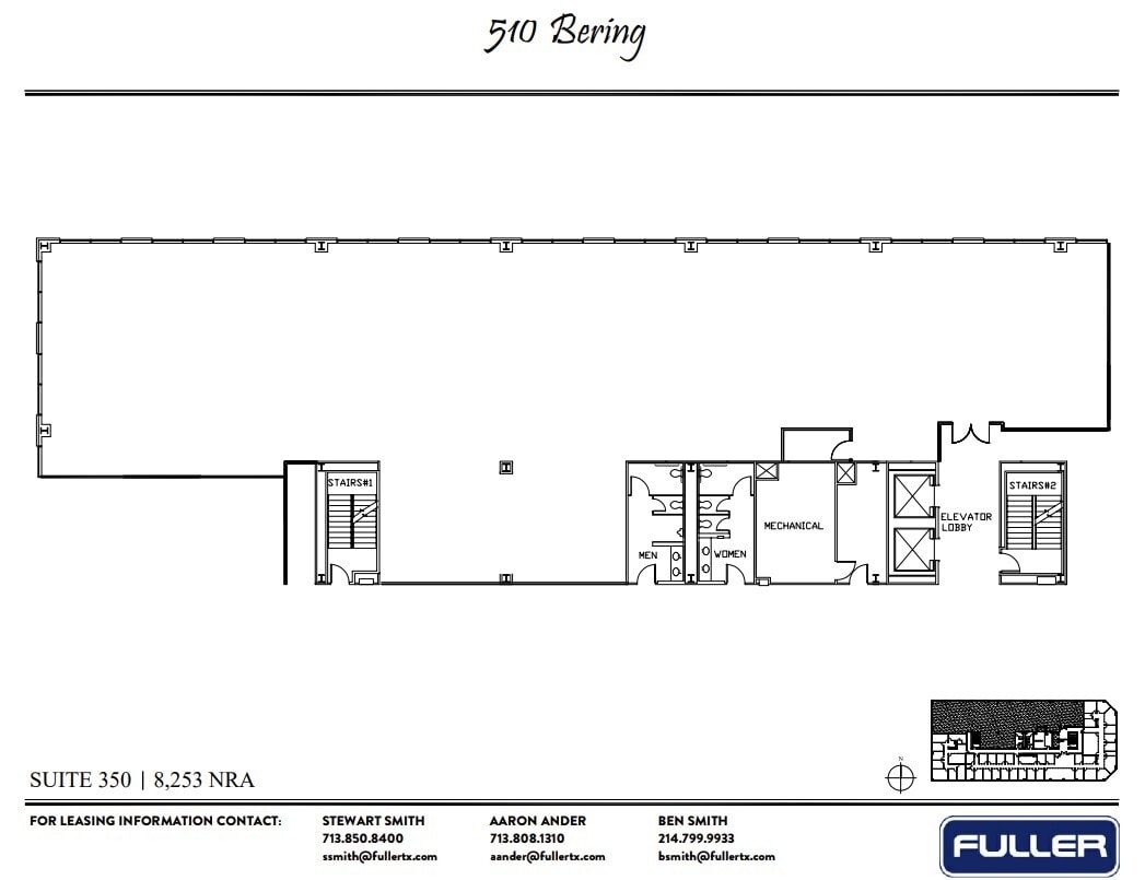 510 Bering Dr, Houston, TX à louer Plan d’étage– Image 1 sur 1