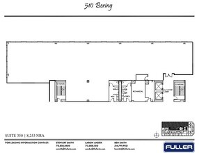 510 Bering Dr, Houston, TX à louer Plan d’étage– Image 1 sur 1