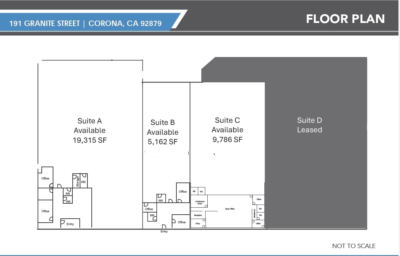 191 Granite St, Corona, CA à louer Plan d’étage– Image 1 sur 1