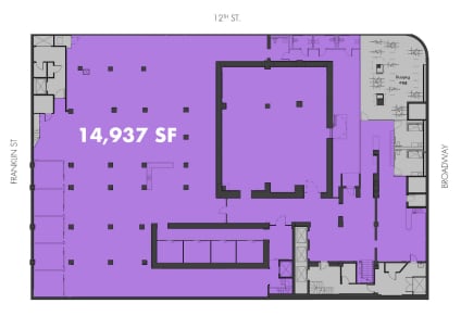 1212 Broadway, Oakland, CA à louer Plan d’étage– Image 1 sur 1