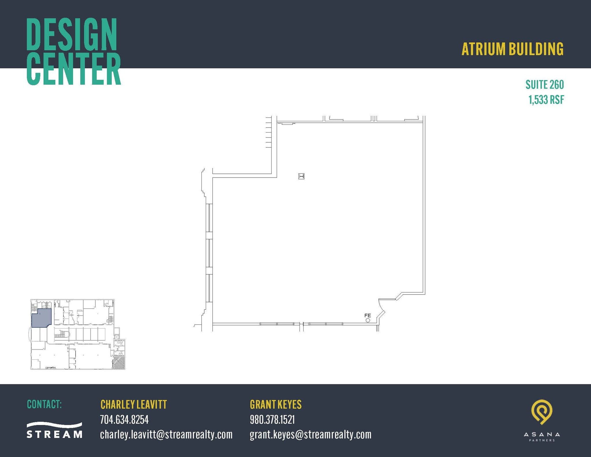 127 W Worthington Ave, Charlotte, NC à louer Plan d’étage– Image 1 sur 1