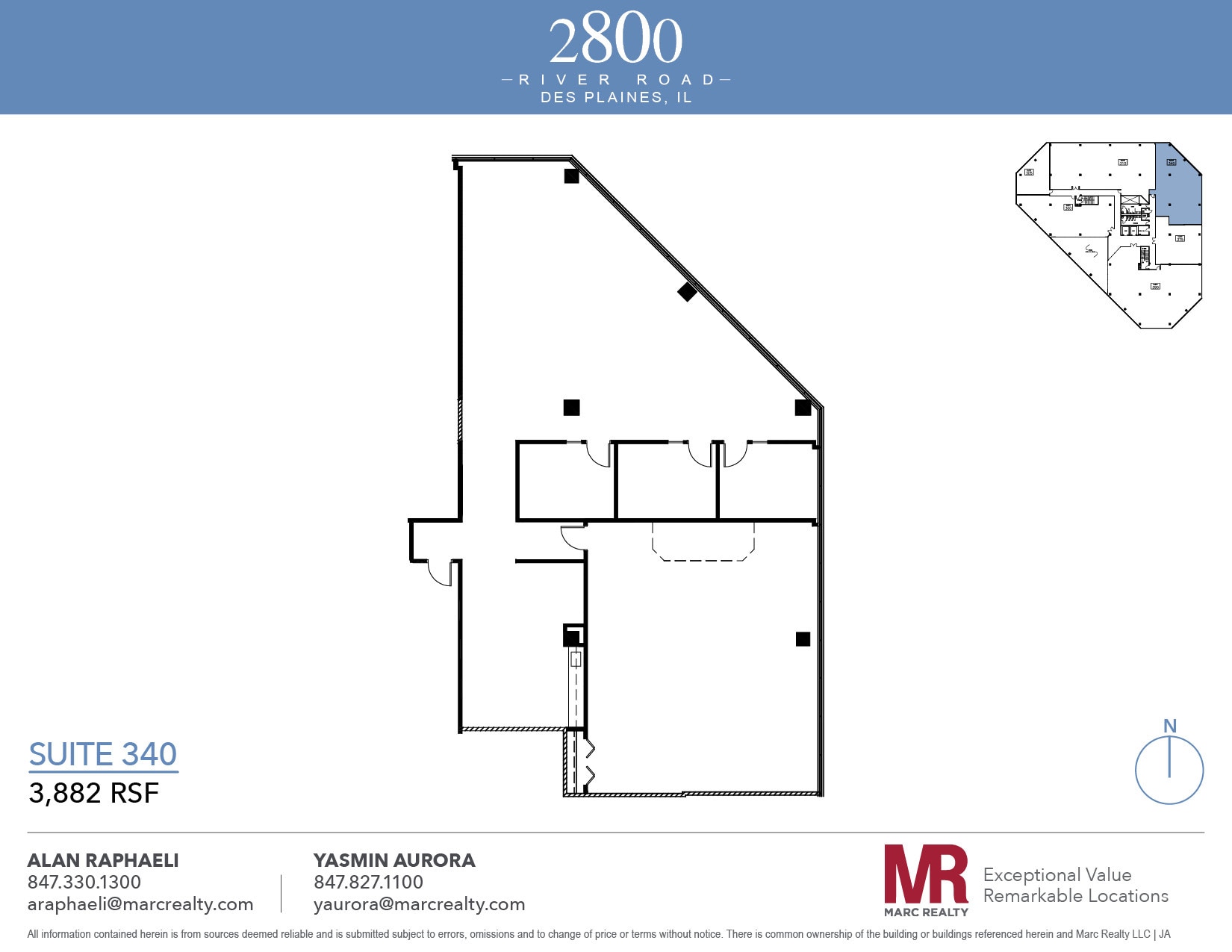 2800 S River Rd, Des Plaines, IL à louer Plan d’étage– Image 1 sur 5