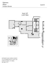 711 N Carancahua St, Corpus Christi, TX à louer Plan de site– Image 2 sur 8